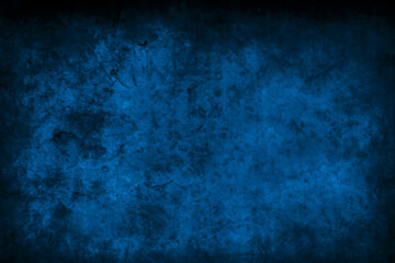 Deep Blue Grunge Texture Background with Subtle Dark Gradient