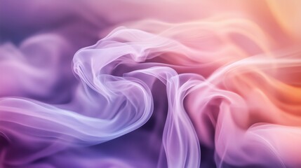 Obraz premium Abstract composition with translucent layers of shapes, soft mist, and delicate color gradients. AI generated