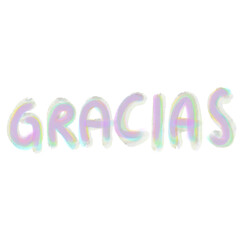 Gracias happy text