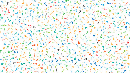 Color seamless pattern background with question marks. Vector illustration.