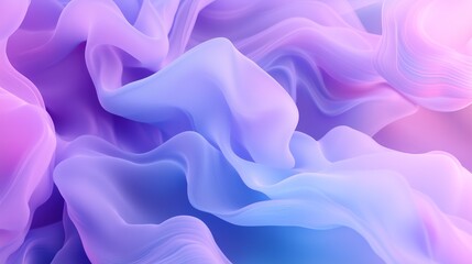 Obraz premium Abstract composition with translucent layers of shapes, soft mist, and delicate color gradients. AI generated