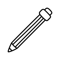 Pencil black line icon handdrawn style