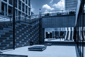 Modern Urban Architecture Featuring Stairs and Open Spaces