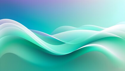 Obraz premium green gradient art for environmental visuals and wellness branding