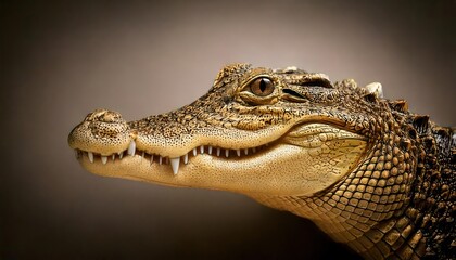 Fototapeta premium High definition of a crocodile emoji, expression, unique concept, canvas, high quality, high