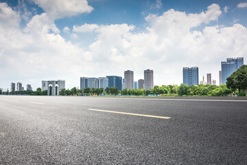 Expansive Urban Landscape with Modern Architecture and Open Road