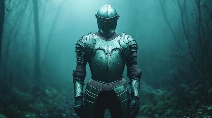 Fototapeta premium Knight in the Enchanted Forest