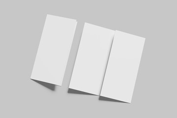 Blank a4 Trifold White