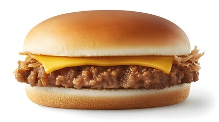 Food, Burger, Photo Realistic, on Black Background, Abstract Image, Texture, Pattern Background, Wallpaper, Cover and Screen of Smartphone, PC, Laptop, 9:16 and 16:9 Format