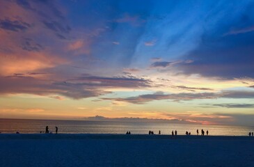 Beach Horizon at Sunset