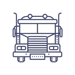 Obraz premium Truck icon symbol vector illustration 