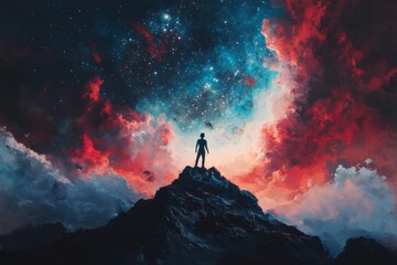 Awe and Humility: A Young Person's Connection to the Universe onMountain Top