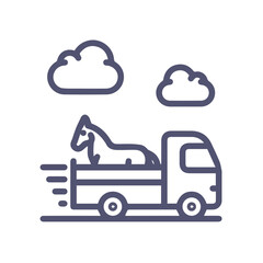 Truck icon symbol vector illustration
