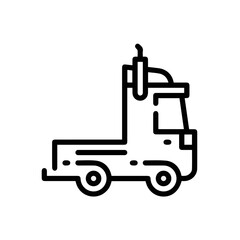 Obraz premium Truck icon symbol vector illustration 