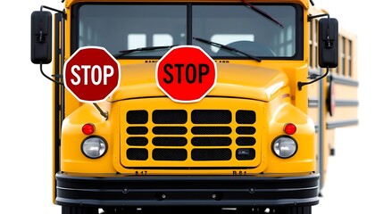 A classic yellow school bus characterized by its boxy shape and large, rectangular windows. 