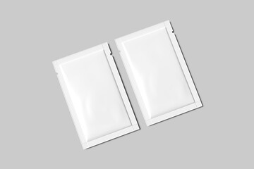 Blank sachet white