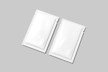 Blank sachet white