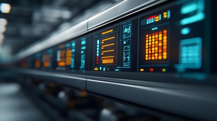 Naklejka premium Futuristic Tech Interface