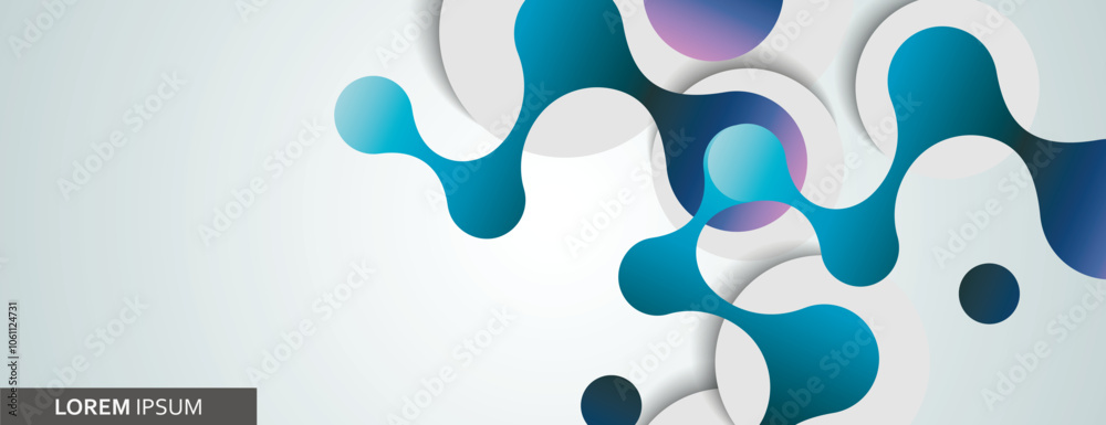 Aufkleber Abstract network dot line connect on light background. Communication network. Abstract geometric background.