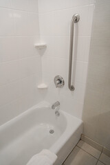  close up on bathtub at home