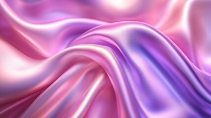 Fototapeta premium Satin fabric with a metallic sheen in pink and lavender