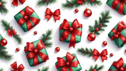 Christmas seamless pattern. new year's style