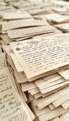 Naklejka premium Handwritten thank you note highlights commitment to customer care with personal touch on delivery
