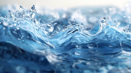 motion pure water , useful image for water resource management and freshwater protection awareness programs or lessons