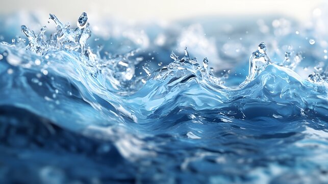 motion pure water , useful image for water resource management and freshwater protection awareness programs or lessons