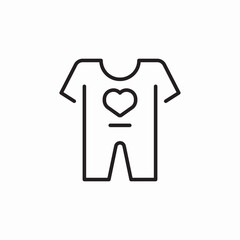 baby body costume icon sign vector