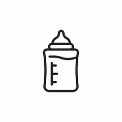 baby bottle icon sign vector