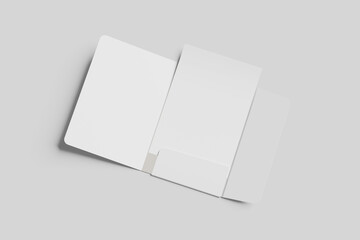 Blank a4 folder white