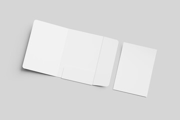 Blank a4 folder white