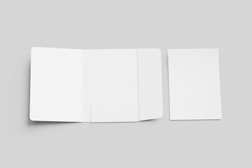 Blank a4 folder white
