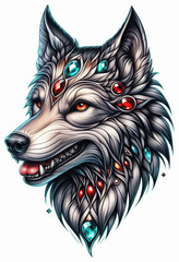 TRIBAL TATOO トライバル タトゥ 狼 wolf