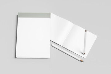Blank a6 notebook white