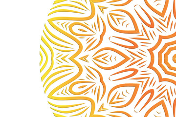 Obraz premium Beautiful colourful caleidoscope gradient flower art batik ethnic dayak borneo pattern background 