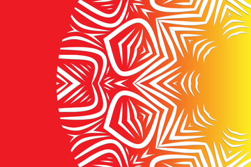 Beautiful colourful caleidoscope gradient flower art batik ethnic dayak borneo pattern background	