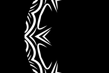 Beautiful colourful caleidoscope gradient flower art batik ethnic dayak borneo pattern background	