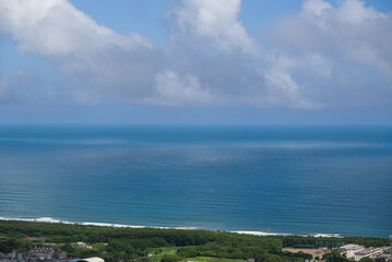 展望台から眺める美しい海岸