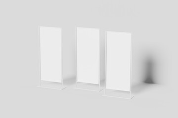 Blank banner white