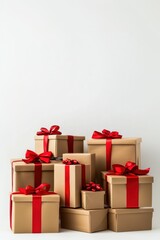 Obraz premium Gift box for holiday closeup view