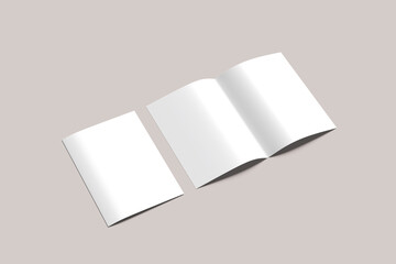 BLANK A4 BIFOLD WHITE