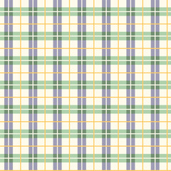 Classic tartan plaid vector seamless pattern. Colorful geometric background. Abstract madras plaid wallpaper. Scottish check weave fashion print