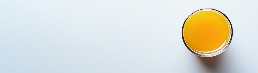 A Glass of Orange Juice on a White Surface