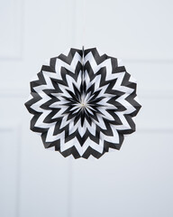 paper garland on white