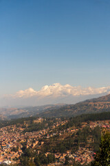Obraz premium view of the city Huaraz Perú