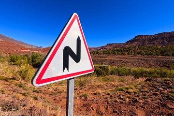 Double Bend Ahead Traffic Sign