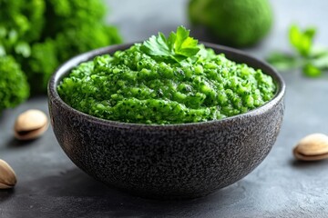 Delicious Vegan Green Detox Soup Recipe with Raw Broccoli Florets and Nuts Simple, Healthy Easy to Make