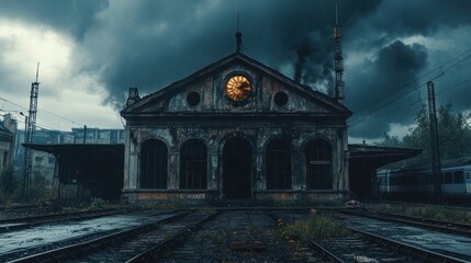 Fototapeta premium Abandoned Train Station